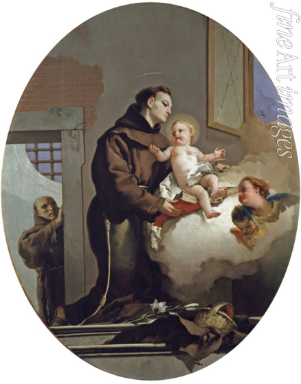 Tiepolo Giambattista - Heiliger Antonius von Padua mit Jesuskind