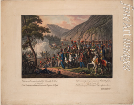 Ponheimer Kilian der Ältere - General Graf Alexander Ostermann-Tolstoi in der Schlacht bei Kulm am 29. August 1813