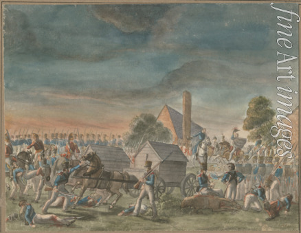 Warren Charles Turner - Treffen Blüchers mit Wellington nach der Schlacht bei Waterloo am 18. Juni 1815