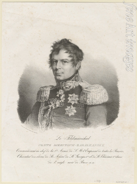 Unbekannter Künstler - Graf Iwan Iwanowitsch Diebitsch-Sabalkanski (1785-1831)