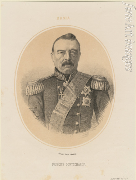 Llanta Jacques François Gaudérique - Portrait of Prince Mikhail Dmitrievich Gorchakov (1795-1861)