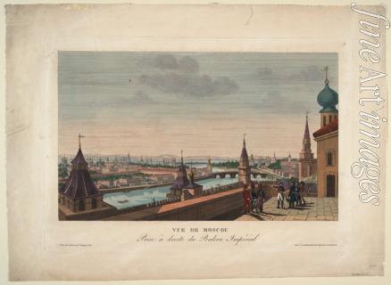Courvoisier-Voisin Henri - View of Moscow, taken from the balcony of the Imperial Palace