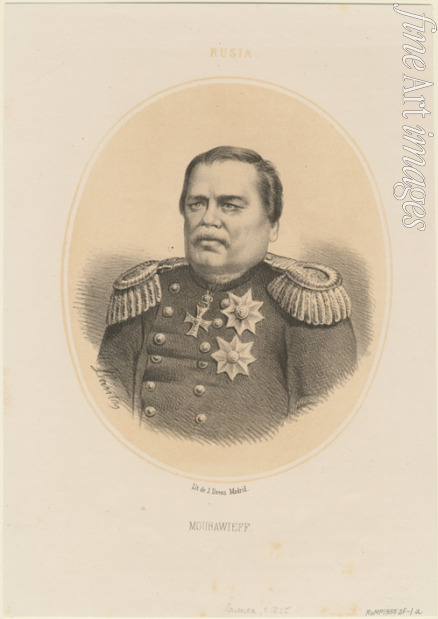 Llanta Jacques François Gaudérique - Portrait of Count Nikolay Muravyov-Amursky (1809-1881)