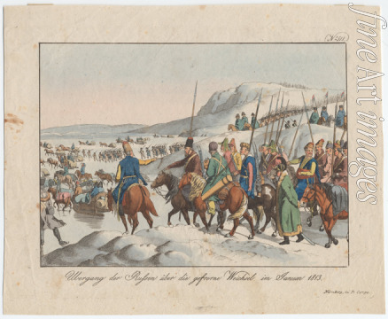 Campe August Friedrich Andreas - Übergang der Russen über die gefrorene Weichsel im Januar 1813