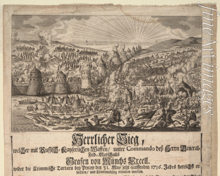 Bäck Elias - Herrlicher Sieg der Russischen Armee bei Perekop am 20. Mai 1736