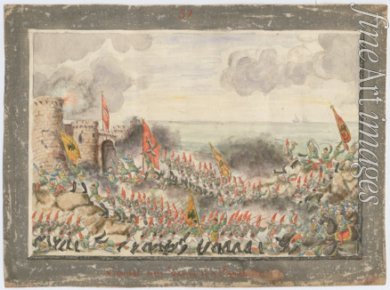 Unbekannter Künstler - Die Belagerung von Warna im September 1828