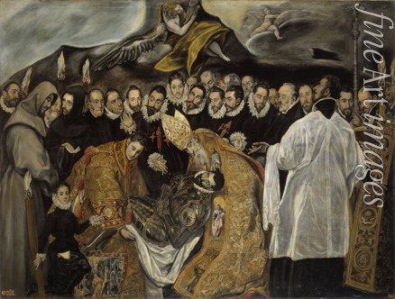 El Greco (Kopie) - Das Begräbnis des Grafen von Orgaz (unterer Teil)