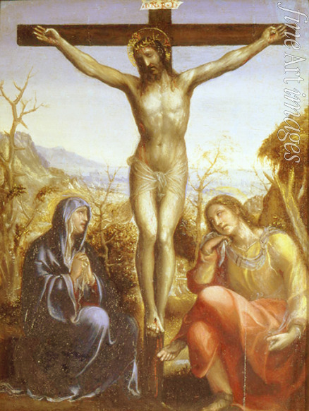 Sodoma - Kruzifix mit Madonna und Johannes dem Täufer