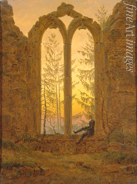 Friedrich Caspar David - The Dreamer (Ruins of the Oybin)