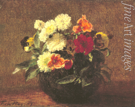 Fantin-Latour Henri - Flowers in an Earthenware Vase
