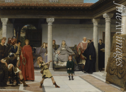 Alma-Tadema Sir Lawrence - Die Erziehung der Kinder von Chlodwig