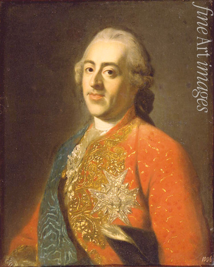Französischer Meister - Porträt von König Ludwig XV. von Frankreich (1710-1774)