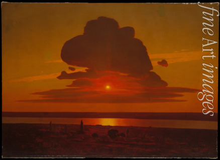 Kuindschi Archip Iwanowitsch - Roter Sonnenuntergang am Dnjepr