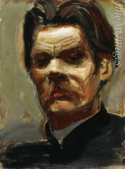 Gallen-Kallela Akseli - Portrait of the author Maxim Gorky (1868-1939)