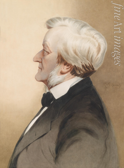 Diefenbach Karl Wilhelm - Porträt von Komponist Richard Wagner (1813-1883)