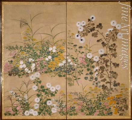 Korin Ogata - Blütenpflanzen im Herbst