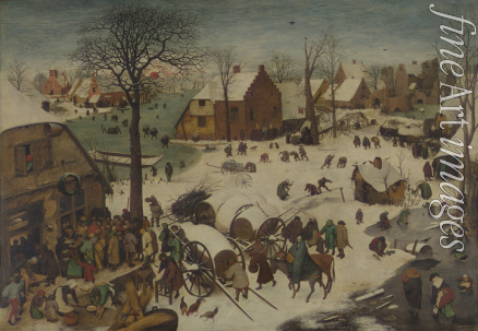 Bruegel (Brueghel) Pieter der Ältere - Die Volkszählung zu Bethlehem