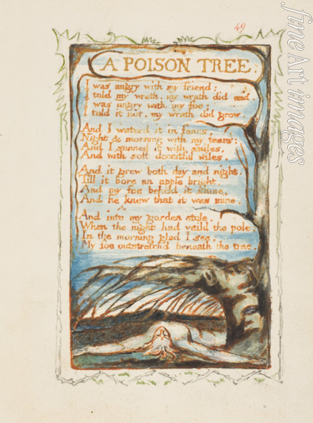 Blake William - A Poison Tree. Songs of Innocence and of Experience