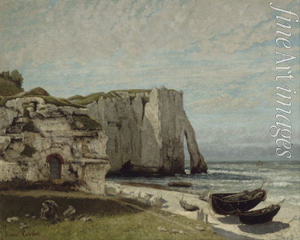 Courbet Gustave - Die Klippen von Etretat nach dem Sturm