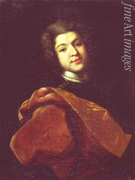 Nikitin Ivan Nikitich - Portrait of Baron Sergey Stroganov (1707-1756)