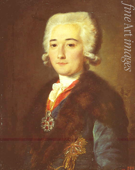 Shibanov Mikhail - Portrait of Count Alexander Dmitriev-Mamonov, the Catherine II' favorite