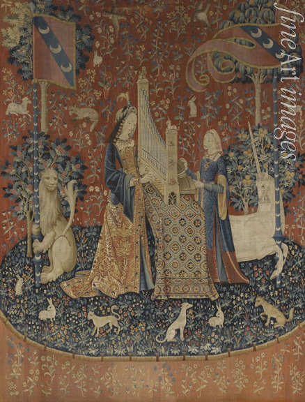 Anonymous master - Hearing. The Lady and the Unicorn (La Dame à la licorne 