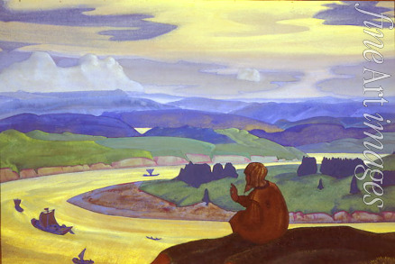 Roerich Nicholas - Procopius the Blessed Prays for the Unknown Travelers