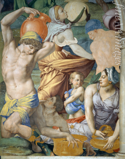 Bronzino Agnolo - The Gathering of Manna (Detail)
