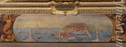 Stradanus (Straet van der) Johannes - Blick auf Livorno