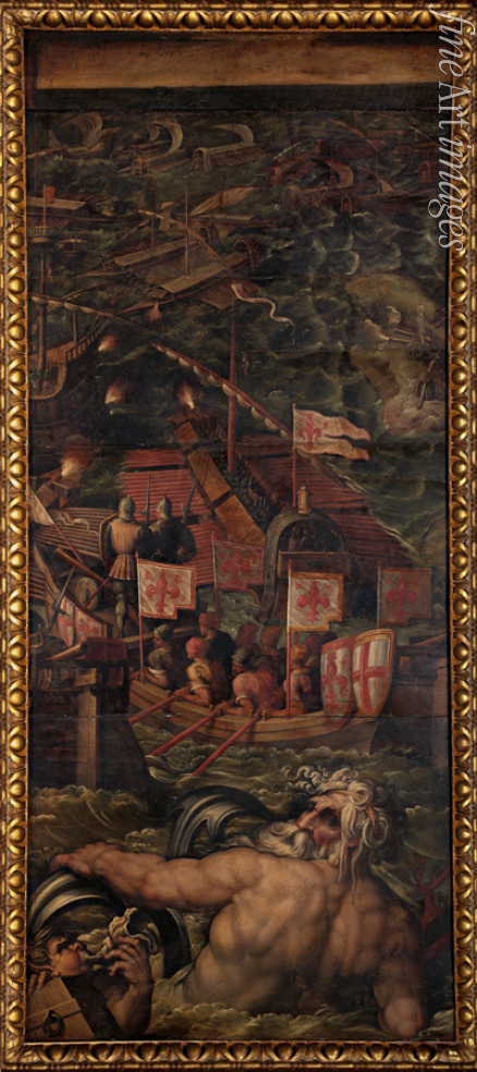 Vasari Giorgio - Seeschlacht zwischen Florentiner und Pisaner