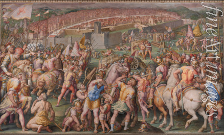 Vasari Giorgio - Der Sturm auf die Festung Stampace in Pisa