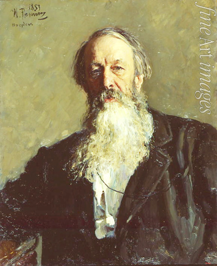 Repin Ilja Jefimowitsch - Porträt des Literaturkritikers Wladimir Stassow (1824-1906)