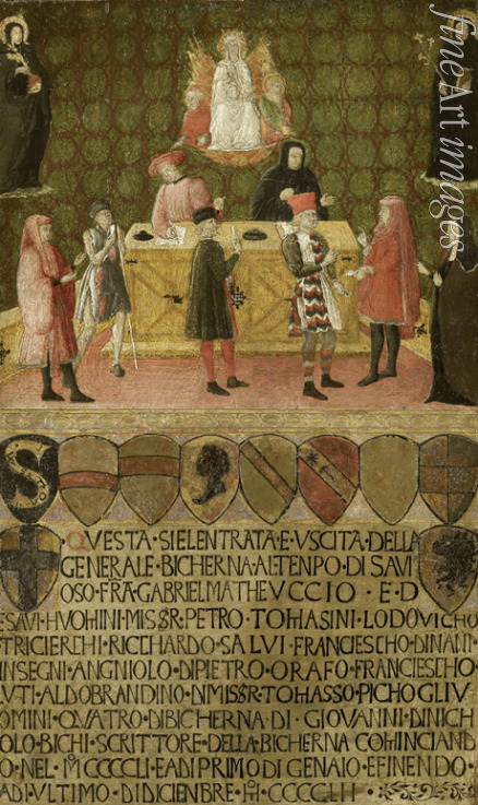 Unbekannter Künstler - Die Kämmerei der Steuereinnehmer von Siena (Biccherna)