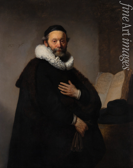 Rembrandt van Rhijn - Porträt des Predigers Johannes Wtenbogaert