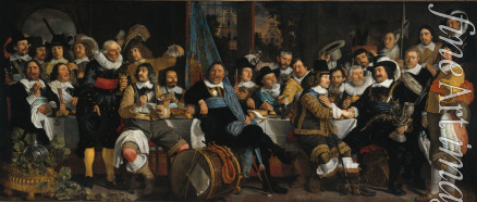 Helst Bartholomeus van der - The celebration of the peace of Münster, 18 June 1648, in the headquarters of the crossbowmen's civic guard, Amsterdam
