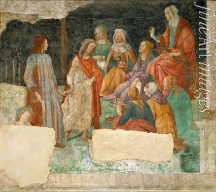 Botticelli Sandro - Ein junger Mann wird in den Kreis der sieben freien Künste eingeführt