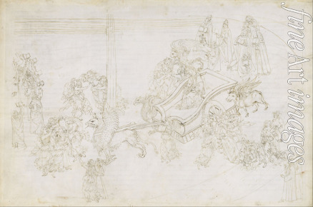 Botticelli Sandro - Illustration zur Dante Alighieris Göttlicher Komödie (Purgatorio 31)