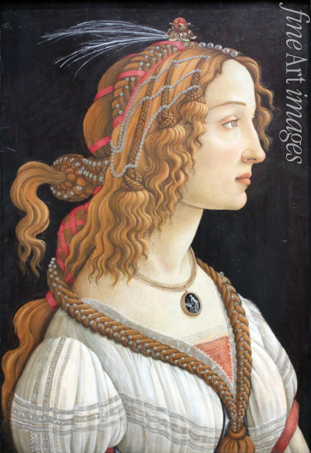 Botticelli Sandro - Idealized Portrait of a Lady (Portrait of Simonetta Vespucci)