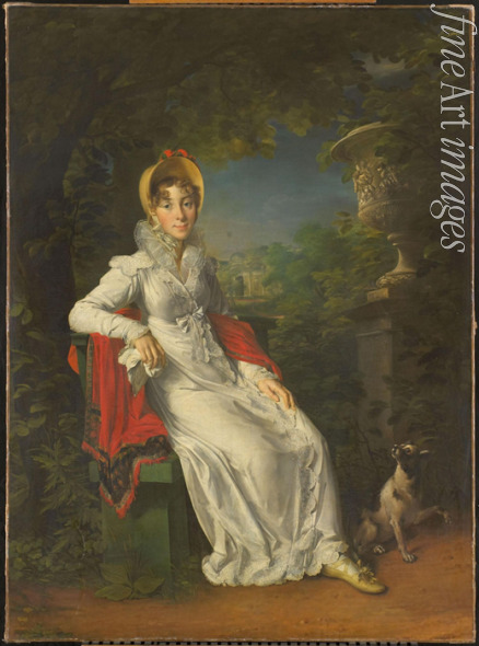 Gérard François Pascal Simon - Caroline Bonaparte (1782-1839), Königin von Neapel, im Bois de Boulogne