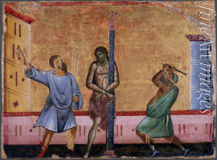 Guido da Siena - The Flagellation of Christ
