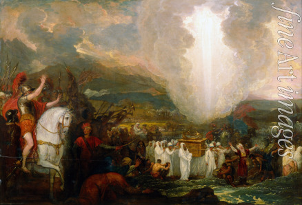 West Benjamin - Joshua passing the River Jordan with the Ark of the Covenant