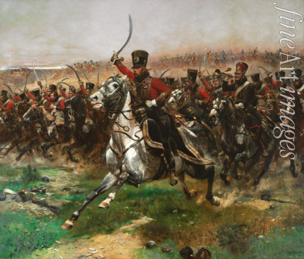 Detaille Édouard - Vive L'Empereur (Attacke des 4. Husarenregiments in der Schlacht bei Friedland am 14. Juni 1807=