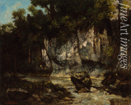Courbet Gustave - Landschaft mit Hirsch