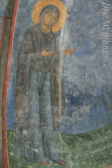 Ancient Russian frescos - The Virgin