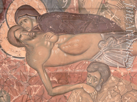 Ancient Russian frescos - The Entombment of Christ