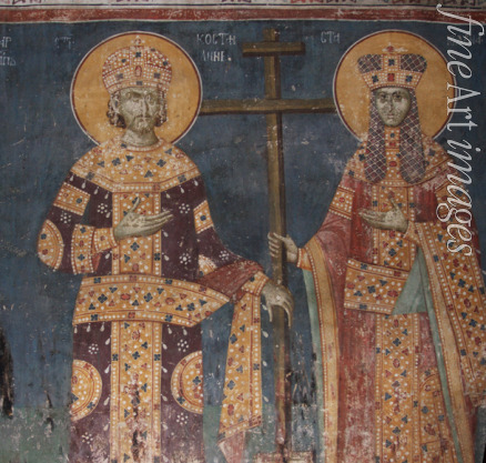 Anonymous - Exaltation of the Cross. Saints Constantine the Great and Helena