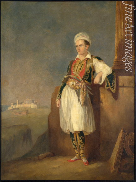 Unbekannter Künstler - Porträt des Dichters Lord George Noel Byron (1788-1824)