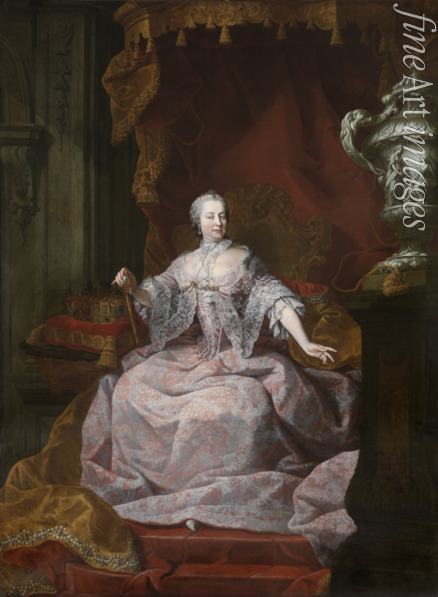 Visch Matthias de - Portrait of Empress Maria Theresia of Austria (1717-1780)