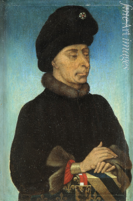 Niederländischer Meister - Porträt von Johann Ohnefurcht, Herzog von Burgund (1371-1419)