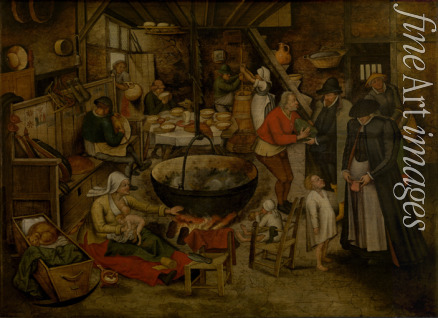 Brueghel Pieter der Jüngere - Der Besuch beim Bauern